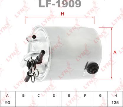 LYNXauto LF-1909 - Filter za gorivo www.molydon.hr