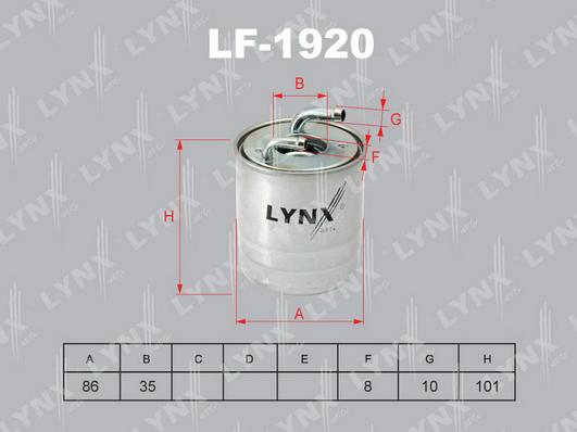 LYNXauto LF-1920 - Filter za gorivo www.molydon.hr