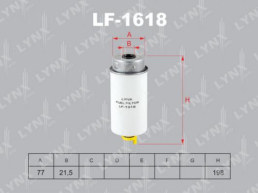 LYNXauto LF-1618 - Filter za gorivo www.molydon.hr