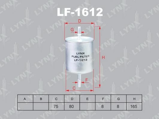 LYNXauto LF-1612 - Filter za gorivo www.molydon.hr