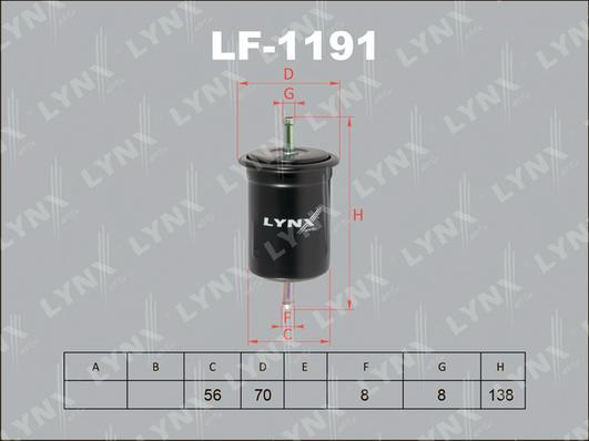 LYNXauto LF-1191 - Filter za gorivo www.molydon.hr