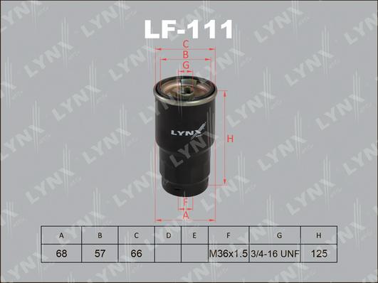 LYNXauto LF-111 - Filter za gorivo www.molydon.hr