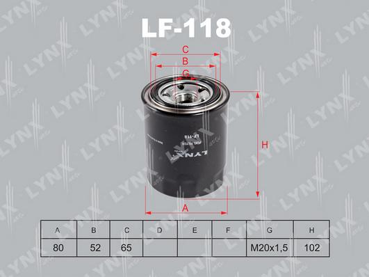 LYNXauto LF-118 - Filter za gorivo www.molydon.hr