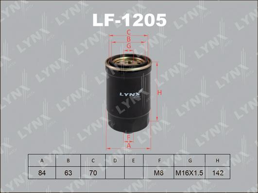 LYNXauto LF-1205 - Filter za gorivo www.molydon.hr