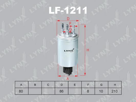 LYNXauto LF-1211 - Filter za gorivo www.molydon.hr