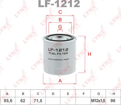 LYNXauto LF-1212 - Filter za gorivo www.molydon.hr