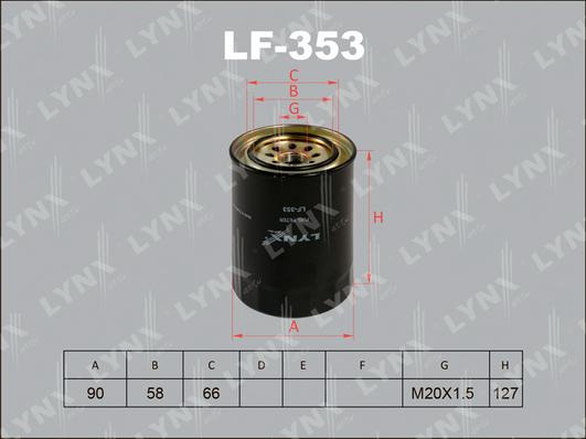 LYNXauto LF-353 - Filter za gorivo www.molydon.hr