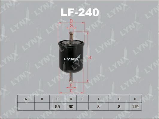 LYNXauto LF-240 - Filter za gorivo www.molydon.hr