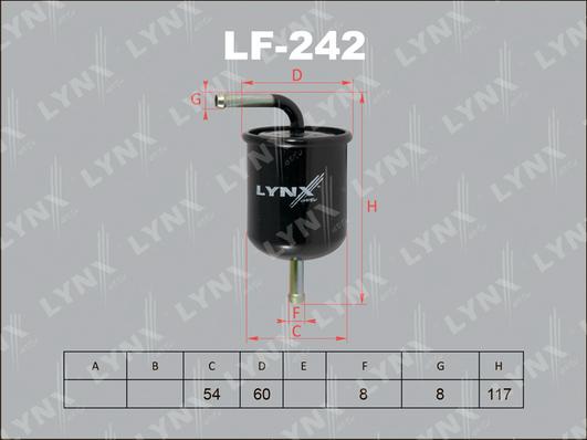 LYNXauto LF-242 - Filter za gorivo www.molydon.hr