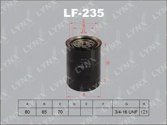 LYNXauto LF-235 - Filter za gorivo www.molydon.hr