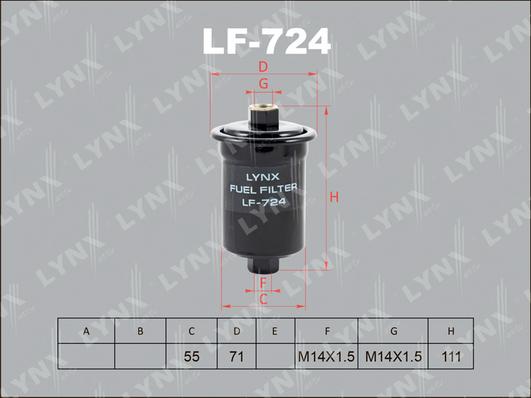 LYNXauto LF-724 - Filter za gorivo www.molydon.hr