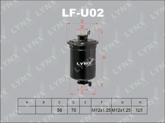 LYNXauto LF-U02 - Filter za gorivo www.molydon.hr
