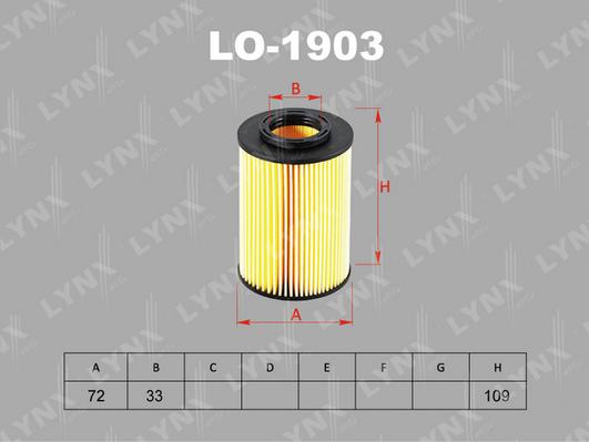 LYNXauto LO-1903 - Filter za ulje www.molydon.hr