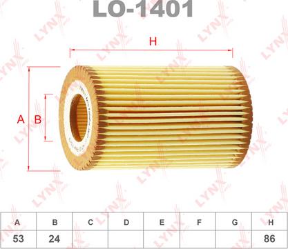 LYNXauto LO-1401 - Filter za ulje www.molydon.hr