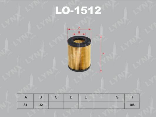 LYNXauto LO-1512 - Filter za ulje www.molydon.hr