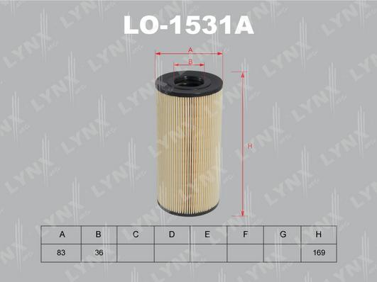 LYNXauto LO-1531A - Filter za ulje www.molydon.hr