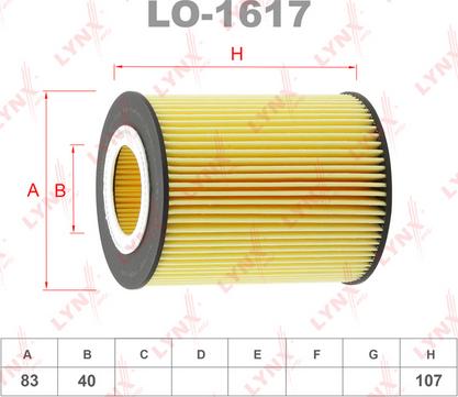 LYNXauto LO-1617 - Filter za ulje www.molydon.hr