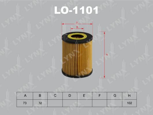 LYNXauto LO-1101 - Filter za ulje www.molydon.hr