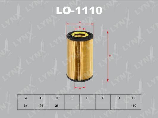 LYNXauto LO-1110 - Filter za ulje www.molydon.hr