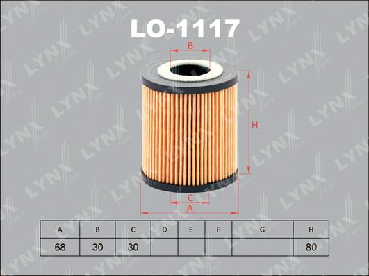 LYNXauto LO-1117 - Filter za ulje www.molydon.hr