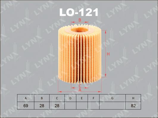 LYNXauto LO-121 - Filter za ulje www.molydon.hr