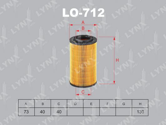 LYNXauto LO-712 - Filter za ulje www.molydon.hr