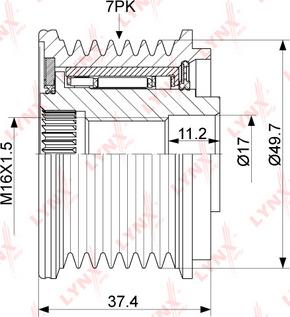 LYNXauto PA-1062 - Remenica, alternator www.molydon.hr