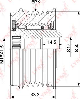 LYNXauto PA-1156 - Remenica, alternator www.molydon.hr