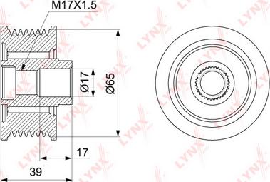 LYNXauto PA-1124 - Remenica, alternator www.molydon.hr