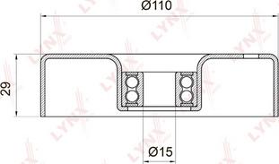 LYNXauto PB-5009 - Vodeći valjak , klinasti rebrasti remen  www.molydon.hr