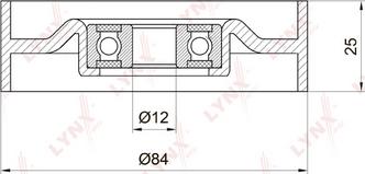 LYNXauto PB-5015 - Vodeći valjak , klinasti rebrasti remen  www.molydon.hr