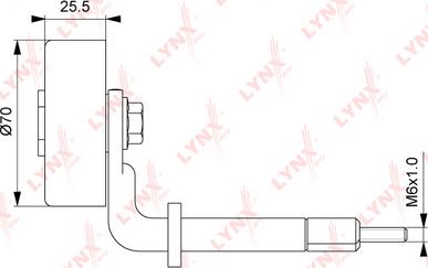 LYNXauto PB-5114 - Vodeći valjak , klinasti rebrasti remen  www.molydon.hr