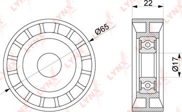 LYNXauto PB-5261 - Vodeći valjak , klinasti rebrasti remen  www.molydon.hr