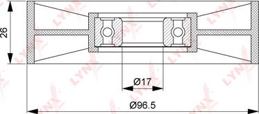LYNXauto PB-5230 - Vodeći valjak , klinasti rebrasti remen  www.molydon.hr