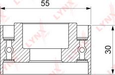 LYNXauto PB-3048 - Vodeći valjak , zupčasti remen  www.molydon.hr