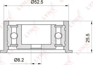 LYNXauto PB-3023 - Vodeći valjak , zupčasti remen  www.molydon.hr