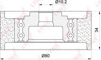 LYNXauto PB-3113 - Vodeći valjak , zupčasti remen  www.molydon.hr