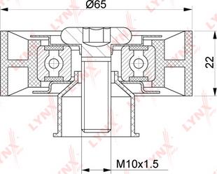 LYNXauto PB-7215 - Vodeći valjak , klinasti rebrasti remen  www.molydon.hr