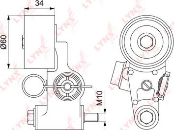 LYNXauto PT-1040 - Prigusivac vibracija, zupčasti remen  www.molydon.hr