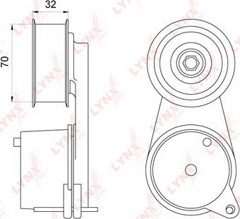 LYNXauto PT-3052 - Natezač remena, klinasti rebrasti remen  www.molydon.hr
