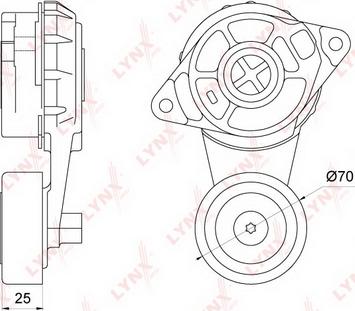 LYNXauto PT-3267 - Natezač remena, klinasti rebrasti remen  www.molydon.hr