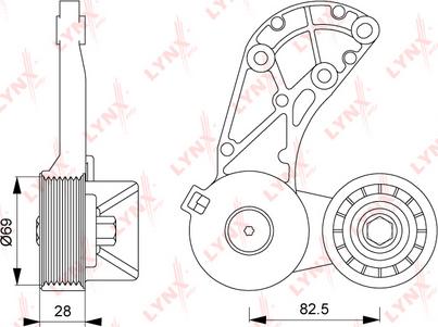 LYNXauto PT-3202 - Natezač remena, klinasti rebrasti remen  www.molydon.hr