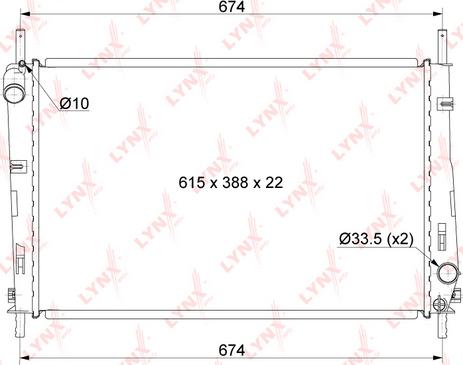 LYNXauto RB-1041 - Hladnjak, hladjenje motora www.molydon.hr