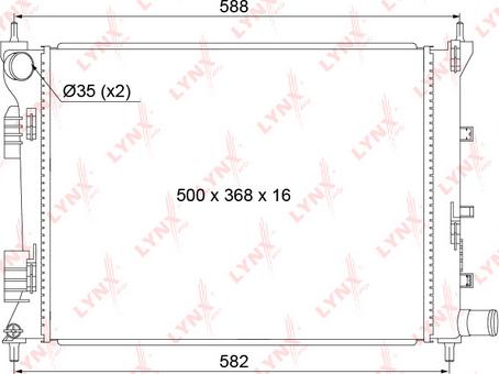 LYNXauto RB-1048 - Hladnjak, hladjenje motora www.molydon.hr