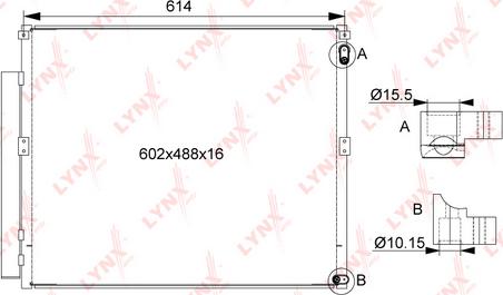 LYNXauto RC-0491 - Kondenzator, klima-Uređaj www.molydon.hr