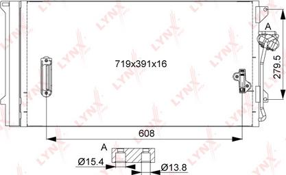 LYNXauto RC-0525 - Kondenzator, klima-Uređaj www.molydon.hr