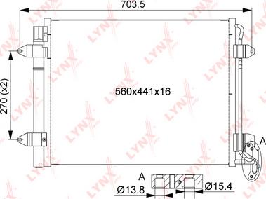 LYNXauto RC-0526 - Kondenzator, klima-Uređaj www.molydon.hr