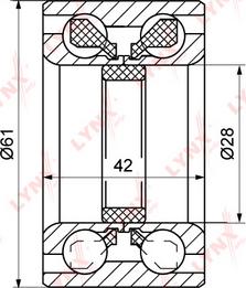 LYNXauto WB-1049 - Komplet Ležaja kotača www.molydon.hr