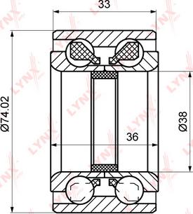 LYNXauto WB-1109 - Komplet Ležaja kotača www.molydon.hr