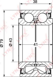 LYNXauto WB-1123 - Komplet Ležaja kotača www.molydon.hr
